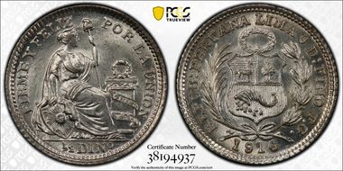 1916-FG 1/2 Din KM-206.2 MS65