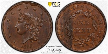 1836 1C N-6 MS64BN