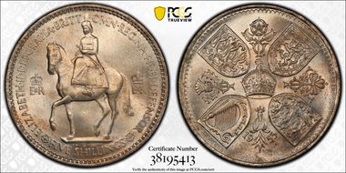 1953 Crown S-4136 Coronation MS65