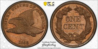1856 1C Flying Eagle PR63