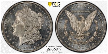 1888-O $1 MS62DMPL