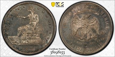 1878-S T$1 Trade MS62