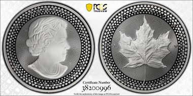2019 $5 Maple Leaf Silver Modified PR Pride of Two Nations, U.S. Set PR70