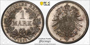 1874-G Mark J-9 MS66