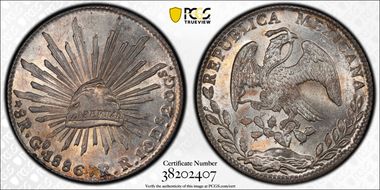 1886-Go RR 8 R Go69 MS65