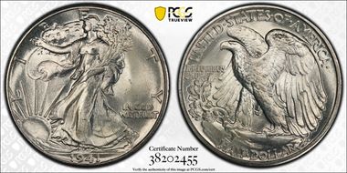 1941 50C MS67