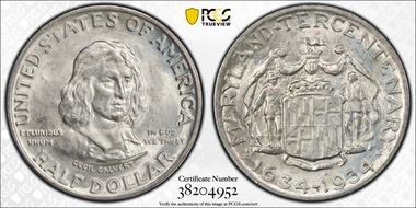 1934 50C Maryland MS66