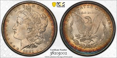 1881 $1 MS64