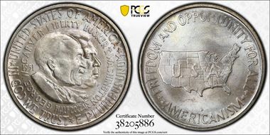 1951-D 50C Washington-Carver MS66+
