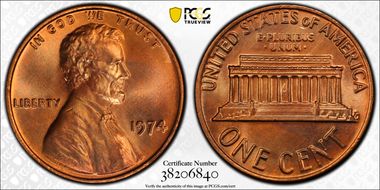 1974 1C MS67+ RD