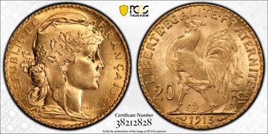 1913 20 Fr Gad-1064a F-535 Refrappe MS65