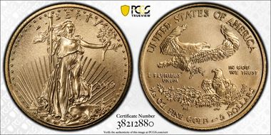 2019 $5 Gold Eagle MS70