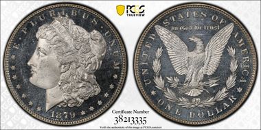 1879 $1 MS66DMPL