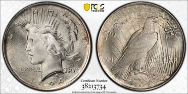 1924 $1 MS67