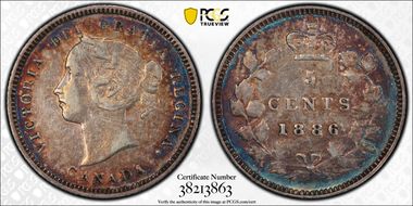 1886 5C WD 1/1 8/8/3, Lg 6/Lg 6 VF35