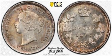 1897 5C Blunt 1 W8/N8 AU58