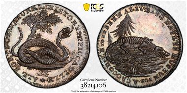 (c.1790) Tk 1/2D DH-253 Middlesex, Bayly's MS63BN