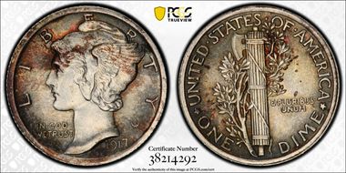 1917 10C MS63FB