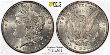 1884 $1 MS62