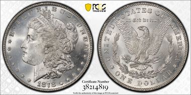 1878 7/8TF $1 Strong MS65