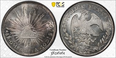 1880-Ga JA 8 R Ga62 MS65