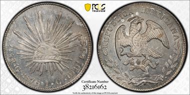 1876-Ga IC 8 R Ga57 MS65