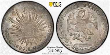 1869-Ga JM 8 R Ga49 MS64