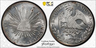 1868-Go YF 8 R Go50 MS65