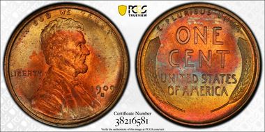 1909-S 1C Lincoln MS65RB