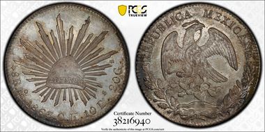 1863-Mo CH 8 R Mo51 MS65+
