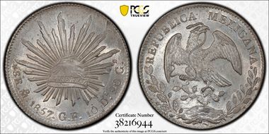 1857-Mo GF 8 R Mo43 MS65+