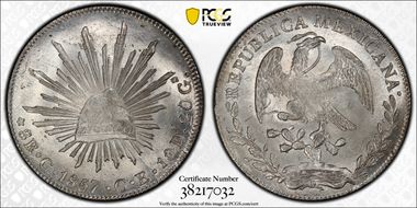 1857-C CE 8 R Cn12 MS64+