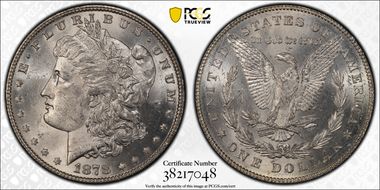 1878 7/8TF $1 Strong MS64