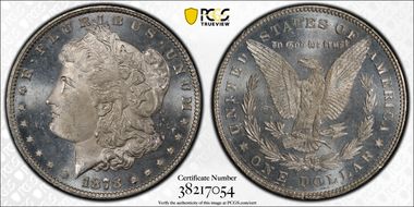 1878 7/8TF $1 VAM 41A MS65PL