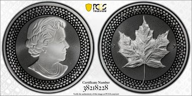 2019 $5 Maple Leaf Silver Modified PR Pride of Two Nations, U.S. Set PR70