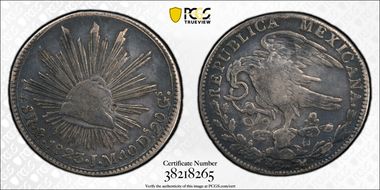 1823-Mo JM 8 R Hook-Neck, Flat Top 3 VF35