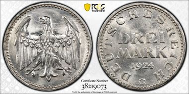 1924-G 3 Mk J-312 MS65