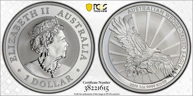 2019-P $1 Wedge-Tailed Eagle MS70
