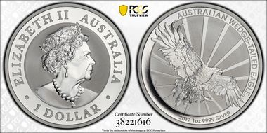 2019-P $1 Wedge-Tailed Eagle MS70