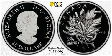 2019 $20 The Beloved Maple Leaf PR69DCAM