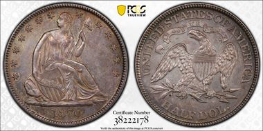 1870 50C WB-3 RPD AU58