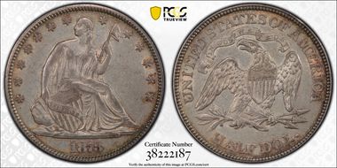 1873 50C WB-2, No Arrows, Cl 3, MPD XF45+ 