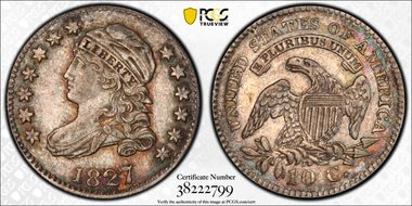 1827/7 10C JR-1 AU50