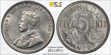 1922 5C Near S AU58