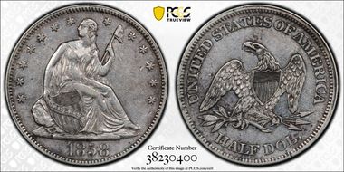 1858 50C WB-44, Type 2 Reverse XF45