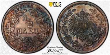 1914-A 1/2 Mk J-16 MS63