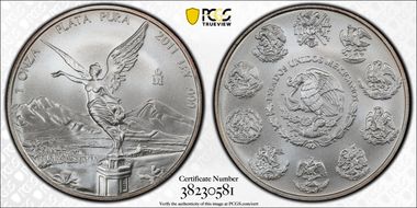 2011-Mo Onza Libertad Ag MS69