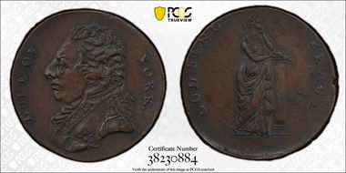 (c.1790) Tk 1/2D DH-984 Middlesex, National AU50BN