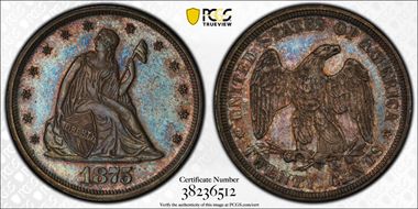1875 20C PR62
