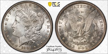 1881-O $1 MS64+